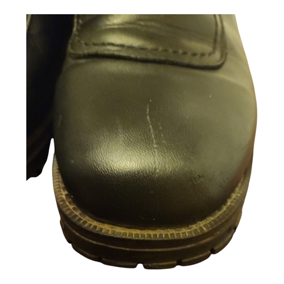 Vintage Blondo Black Leather Ankle Boots Bikercore - Picture 7 of 9